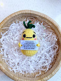 Positive Pineapple plushie crochet gift