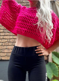 Hot pink crochet top