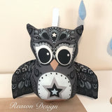 Baby boy Owl Rattle - lots of colours