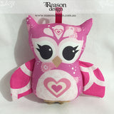 Hot pink owl rattle