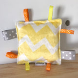 Squishy square Taggy Toy