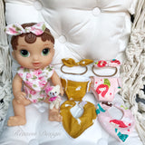 Small Doll Nappy & Bib Sets