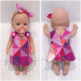baby born dress pink and purple