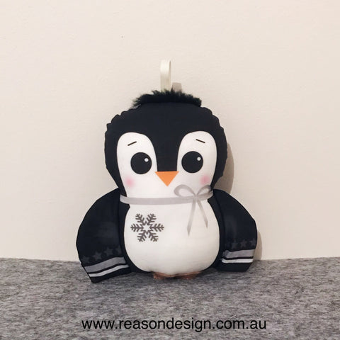 Penguin rattle & snuggle buddy set