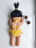 Crochet doll bikini