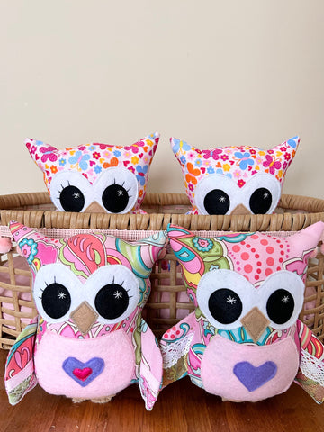 handmade fabric owl