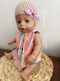Doll hats - crochet beanies & fabric bonnets