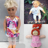 Large Doll 4pc clothing set