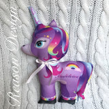 Personalised Unicorn cushion/toy